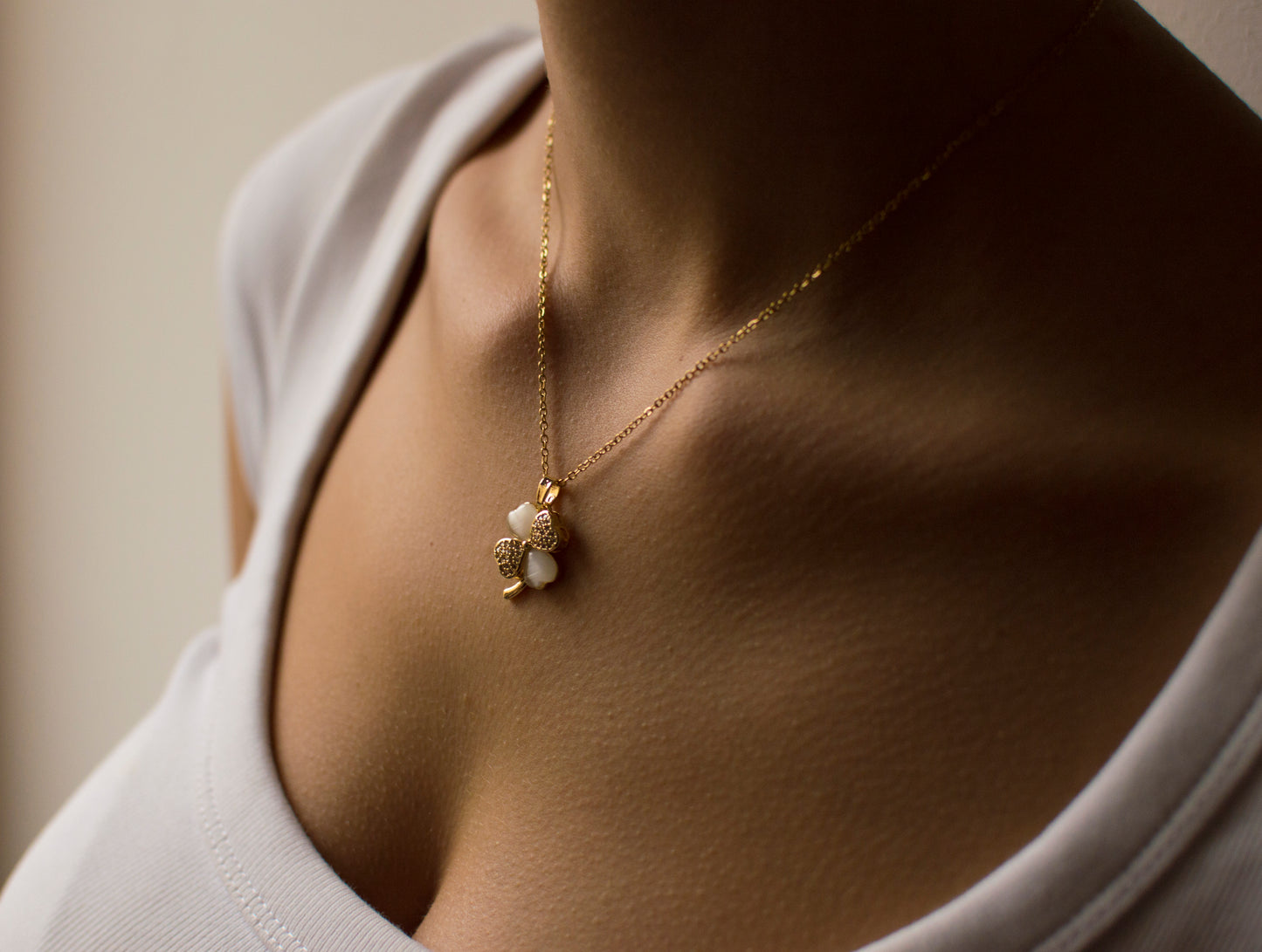 Collana quadrifoglio 