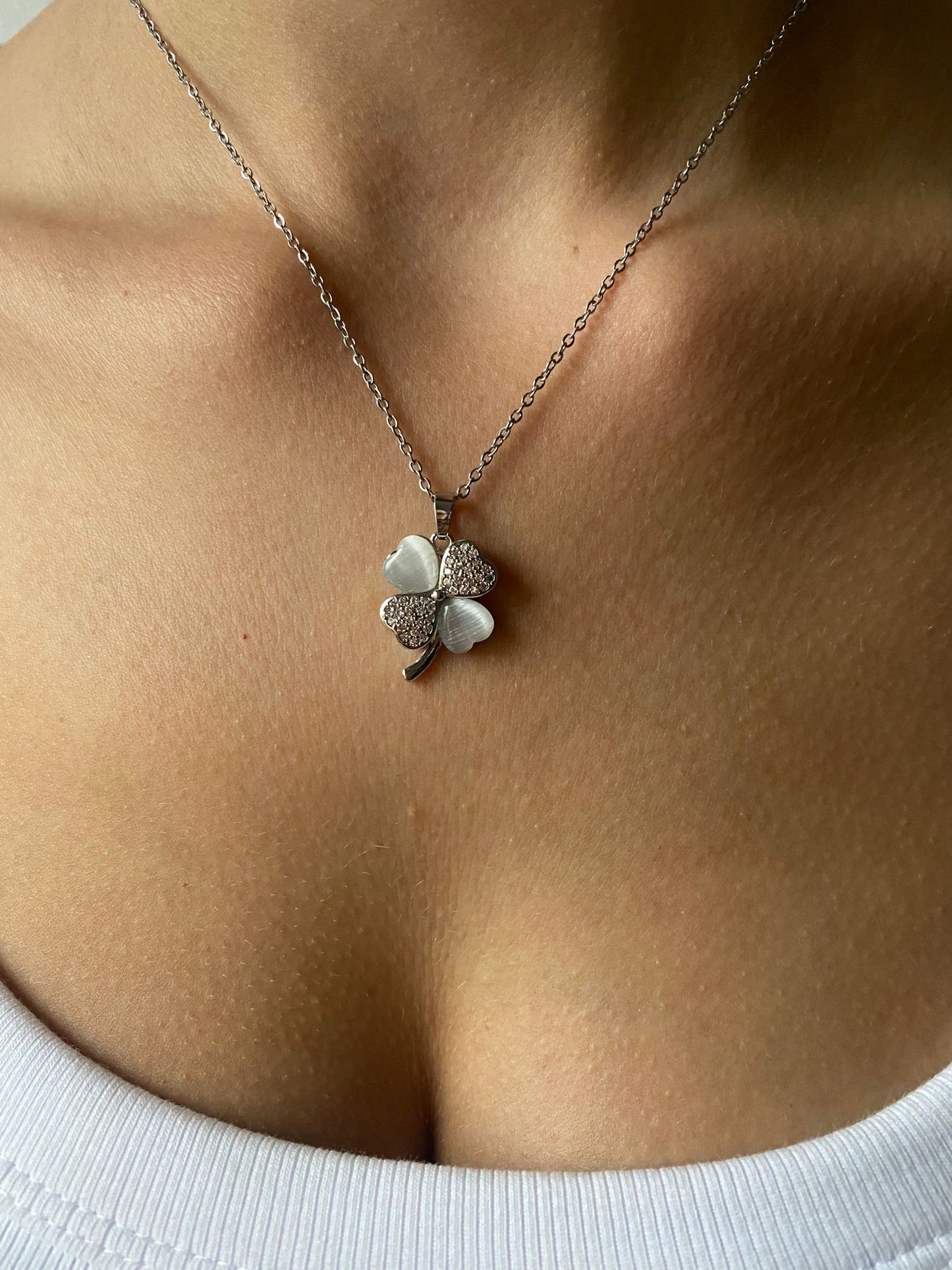 Collana quadrifoglio 