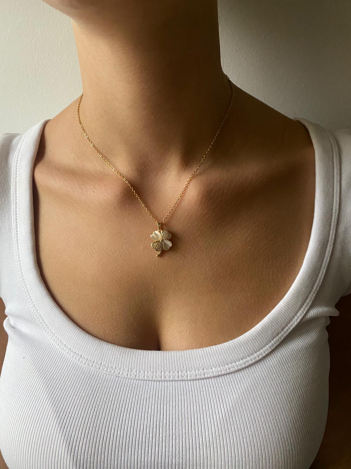 Collana quadrifoglio 